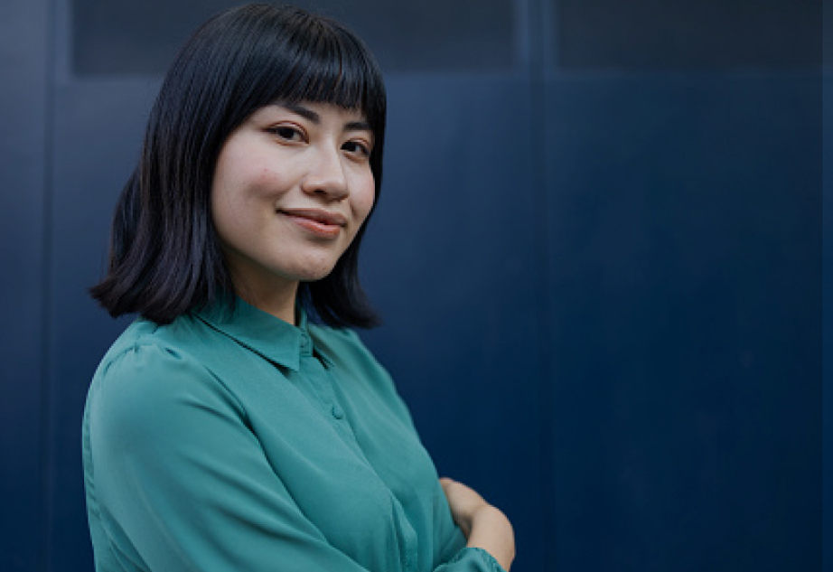 Woman Turquoise Shirt