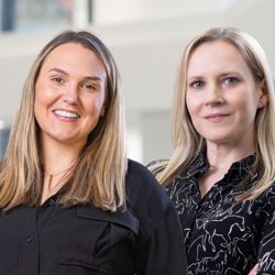 Joanna Galbraith and Sophie Copson